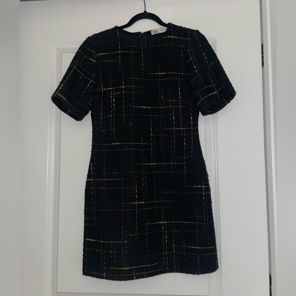 Zara Black Tweed Dress